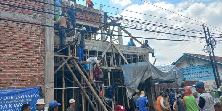 Pembangunan Gedung Dakwah PCM Panawuan Sudah di Pengecoran Tahap 2